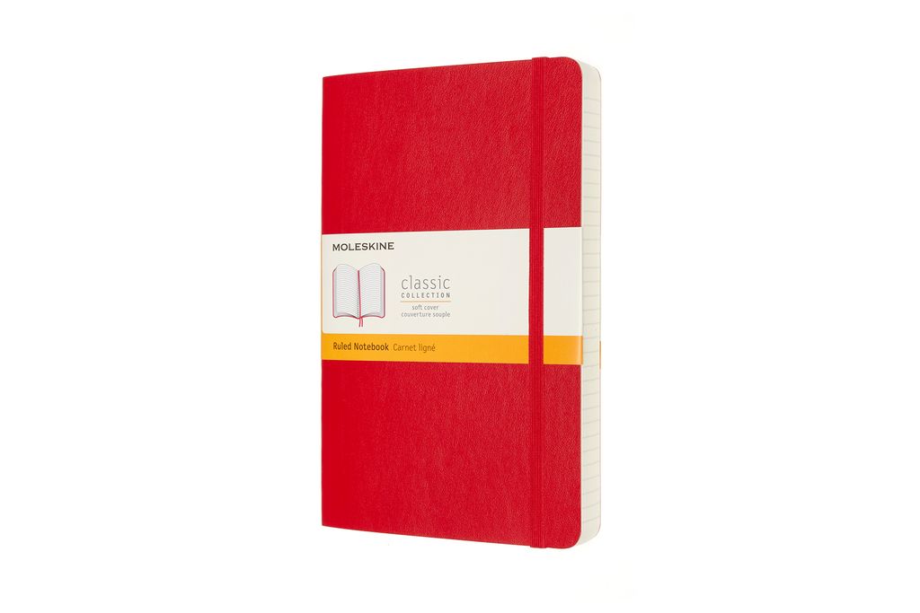 Moleskine Notizbuch Erweitert, A5, Liniert, Kt, Rot Produktbild 