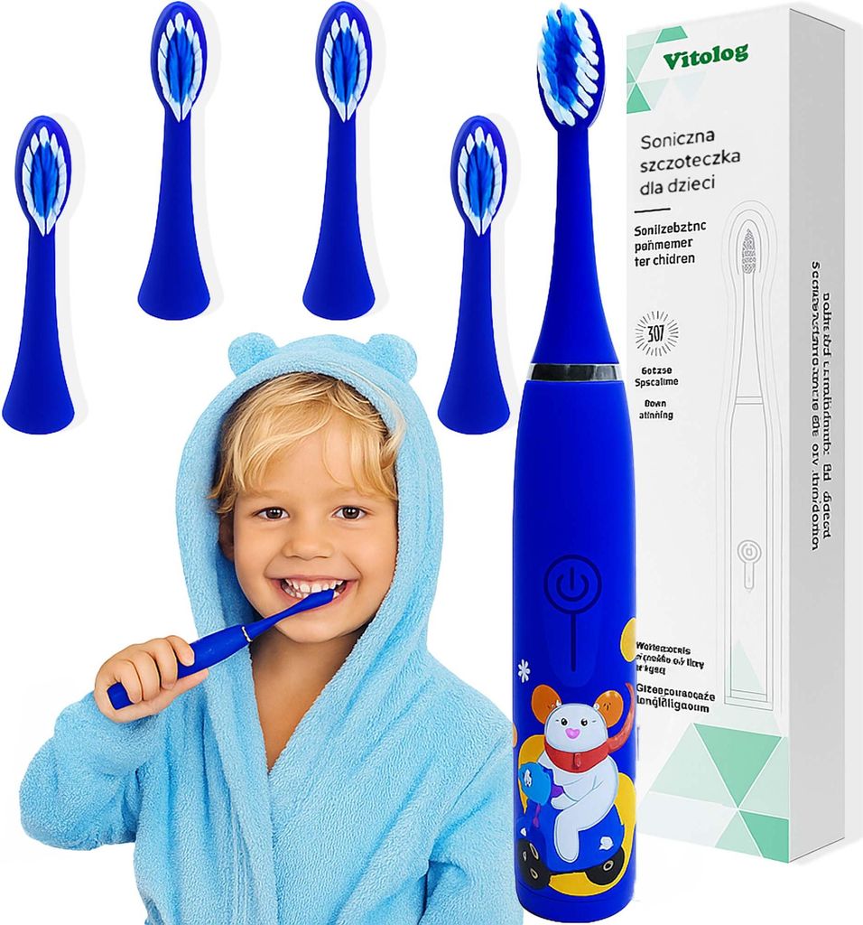 Vitolog Szczoteczka Soniczna Elektryczna dla Dzieci do Zdjęcie produktu 
