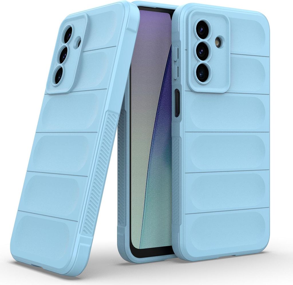 Handy Hülle für Samsung Galaxy A17 / A17 5G Grip Case Cover Schutzhülle Softgrip Farbe: Hellblau
