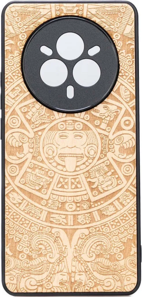 Realme 14 Pro 5G Custodia Legno Aniegre - Bewood Minimal Aztec Design
