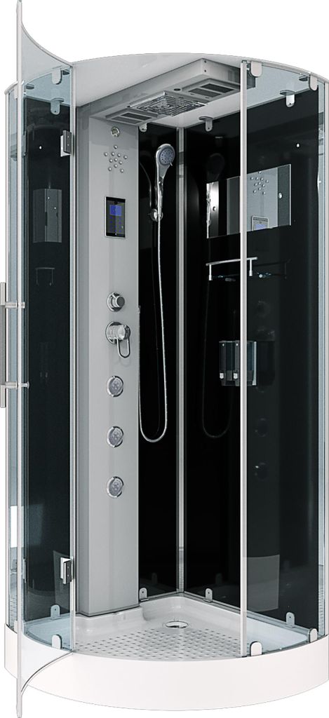 AcquaVapore D37-13L0 Dusche Duschtempel Komplett Duschkabine 90x90 OHNE 2K Scheiben Versiegelung