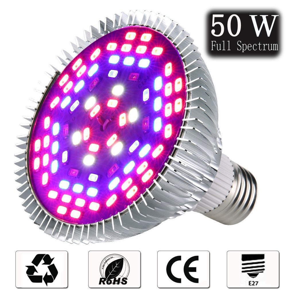 100W E27 LED Pflanzenlampe Pflanzenlicht Wachstumlampe Grow Light Vollspektrum 