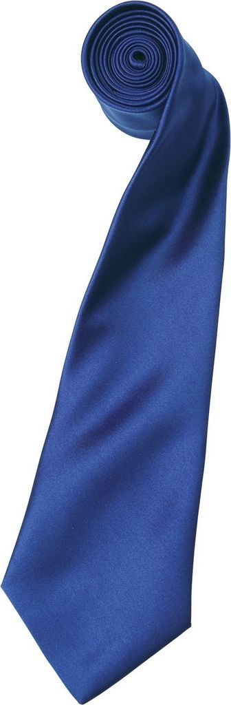 Premier Herren Satin-Krawatte, unifarben RW1152 (Einheitsgröße) (Marineblau)