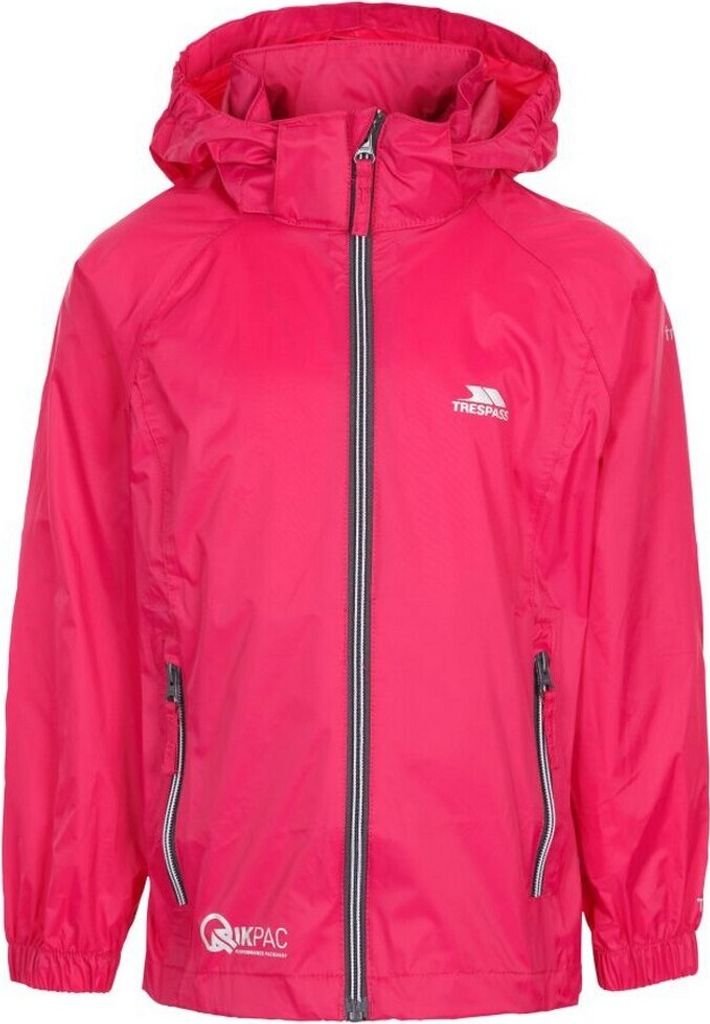 Trespass Kinder Regenjacke Qikpac X TP4776 (104) (Cassis-Rot)