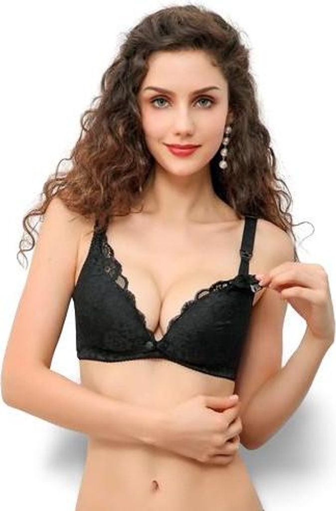 Eleganter Still-BH Spitzen-BH Schwarz B 75 Produktbild 