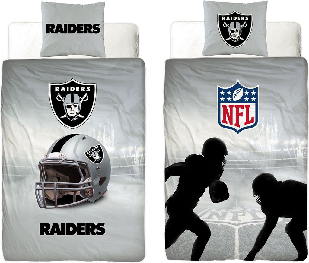 NFL American Football Bettwäsche Las Vegas Raiders Linon / Renforcé