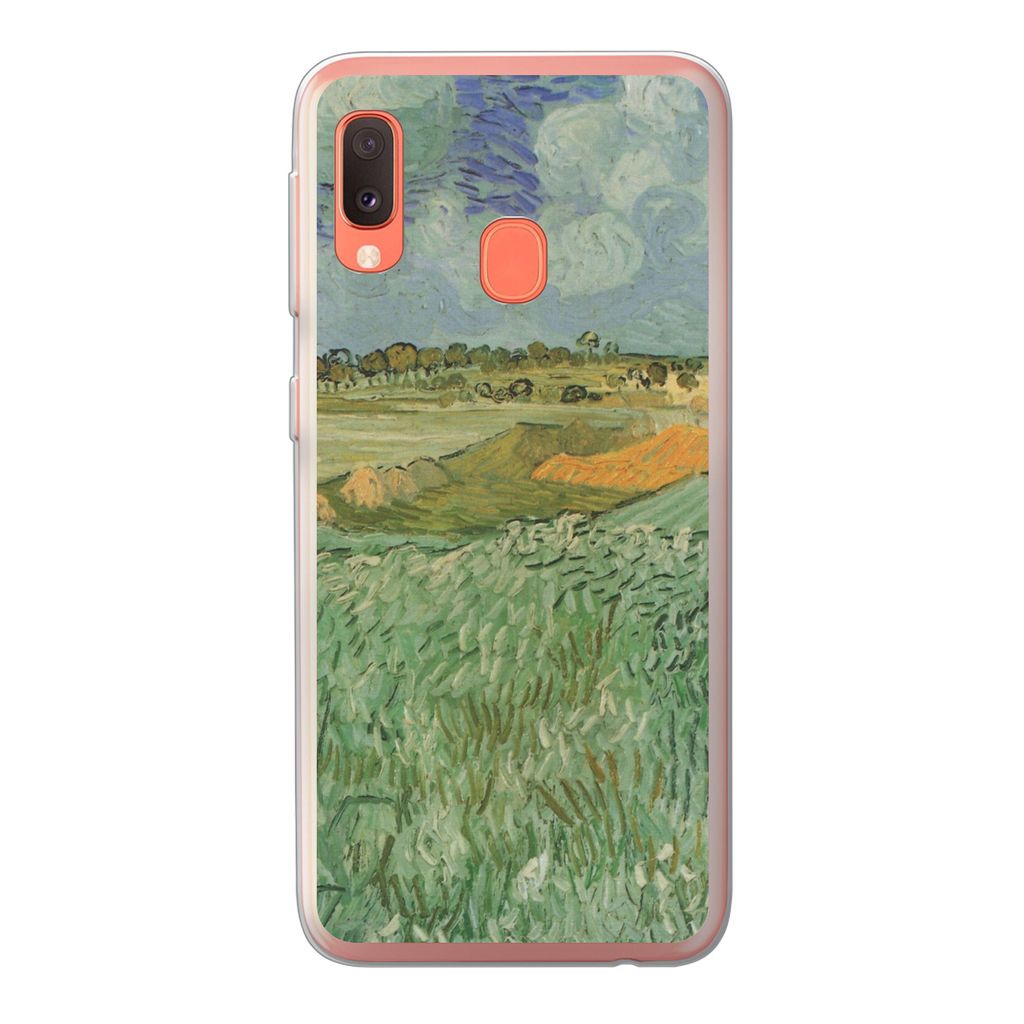 MuchoWow Handyhülle Schutzhülle Hülle für Samsung Galaxy A20e In der Nähe von Auvers - Vincent van Gogh Silikon Softcase Handy Hülle - Abde...