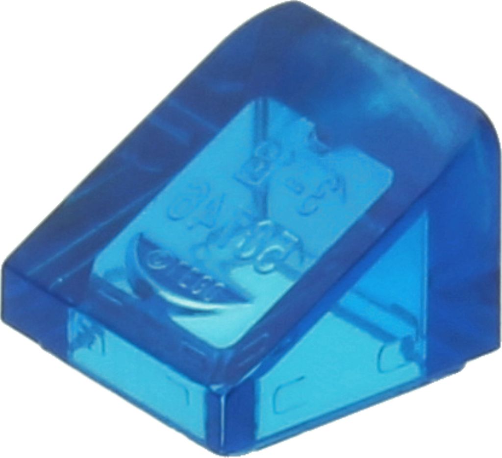 Lego 1x1 Schrägstein 30° x 1 x 1 x 2/3 54200 - 100 Stück Trans - Dunkelblau
