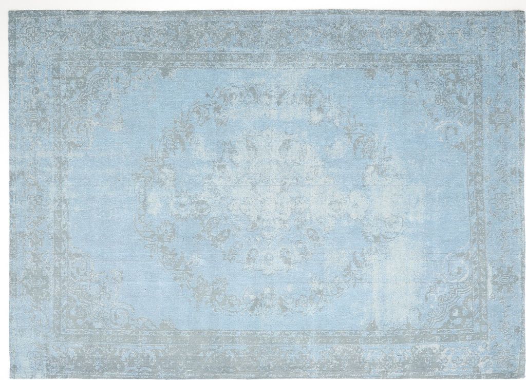 Teppich Medaillon aus Baumwolle 200 x 300 cm Türkis