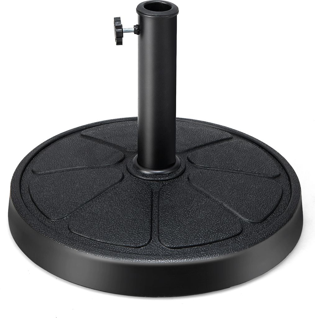GOPLUS Sonnenschirmständer, Schirmständer für Schirmstöcke 38mm / 48mm, Sonnenschirm Ständer φ 45cm, Sonnenschirm Fuß 14kg, Marktschirmstän...