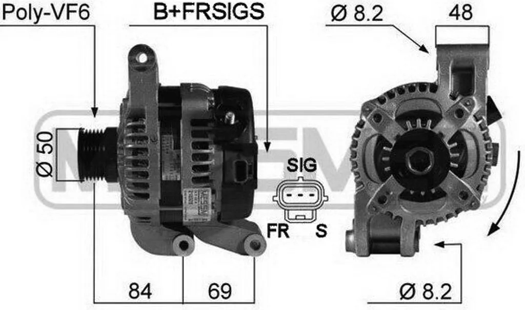 Alternateur haute performance ERA 210328A - Compatible Ford et Volvo