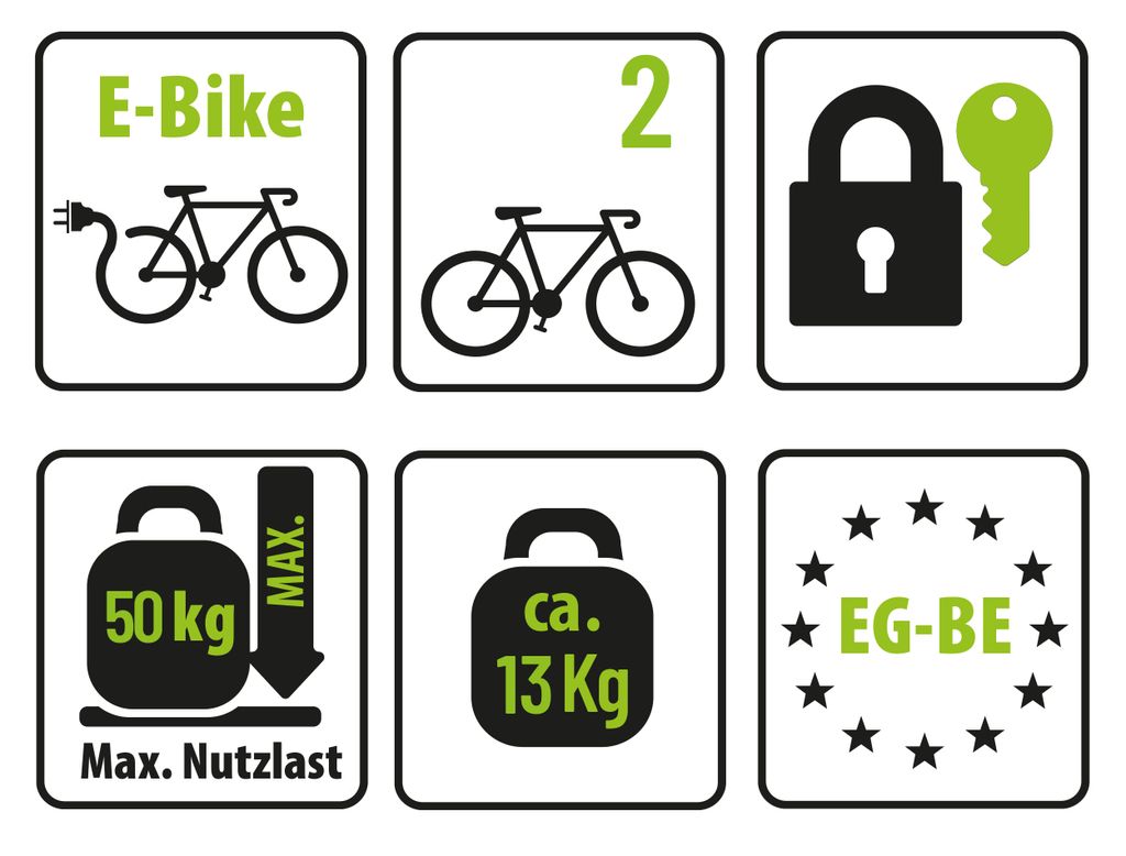 EUFAB Fahrradheckträger Crow für 2 Fahrräder Produktbild 7