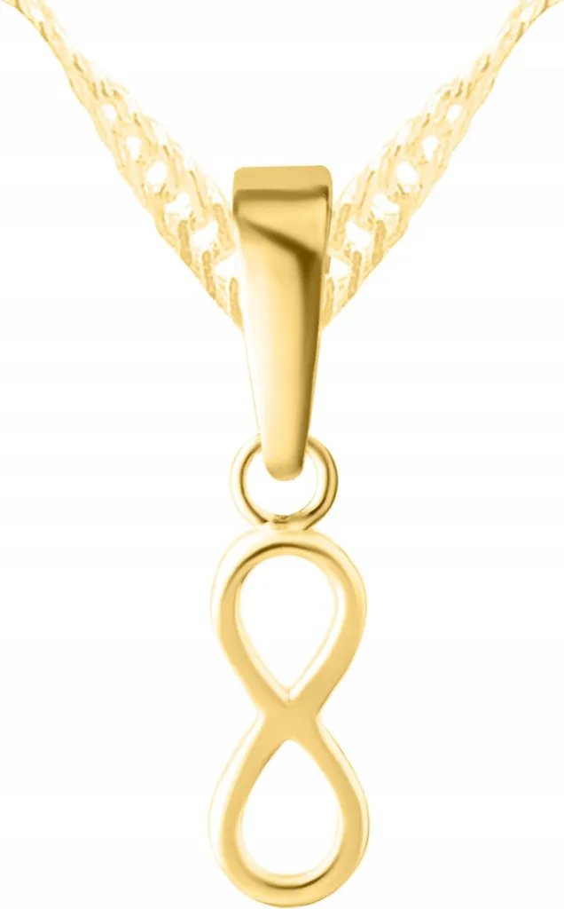 Orecchini simbolo infinito in argento 925 placcato oro giallo