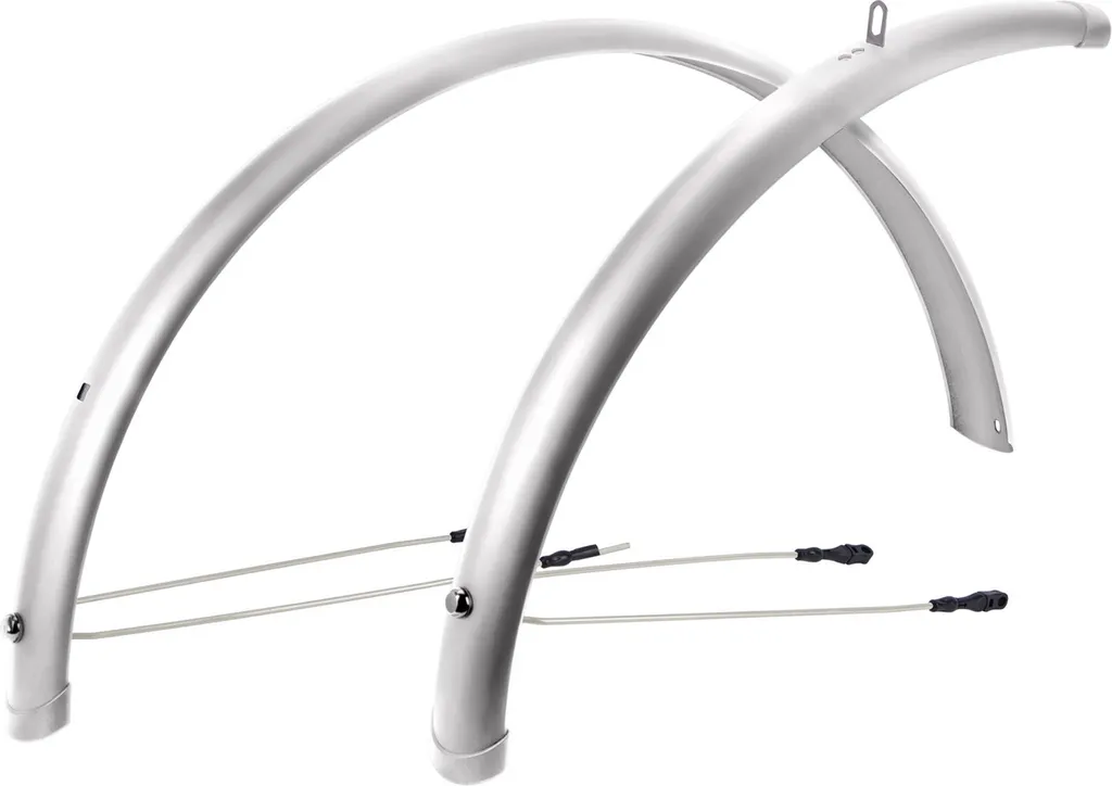 Évitez les éclaboussures avec le Garde-boue Vélo 28 pouces 54mm Argent
