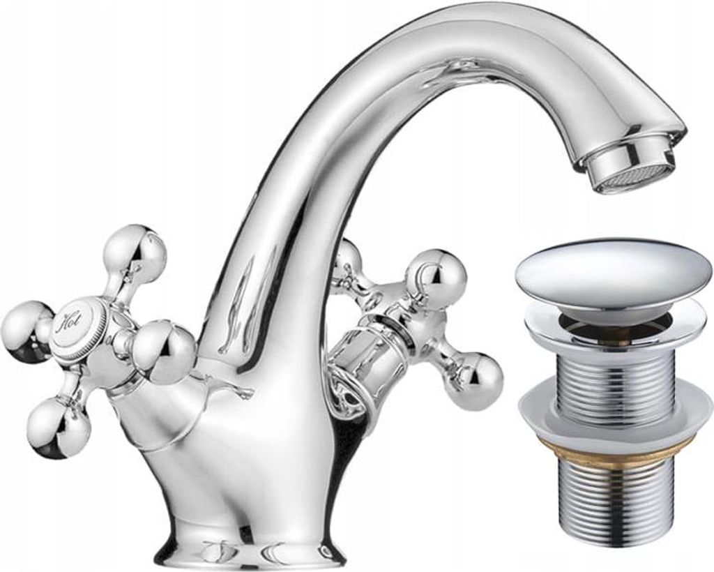 Miscelatore per lavabo Stilo, verticale Con spina Immagine del prodotto 