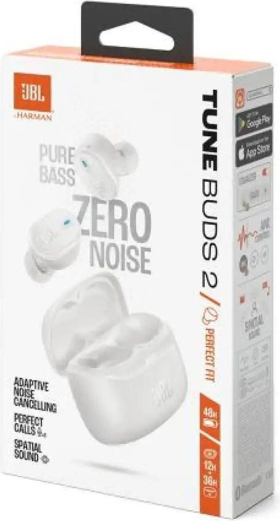 JBL Tune Buds 2, Kabellose Bluetooth-In-Ear-Ohrhörer, weiß Produktbild 