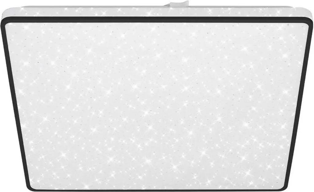 Luminaire de Plafond LED Noir Effet Étoilé et Rétroéclairage 40cm 24W
