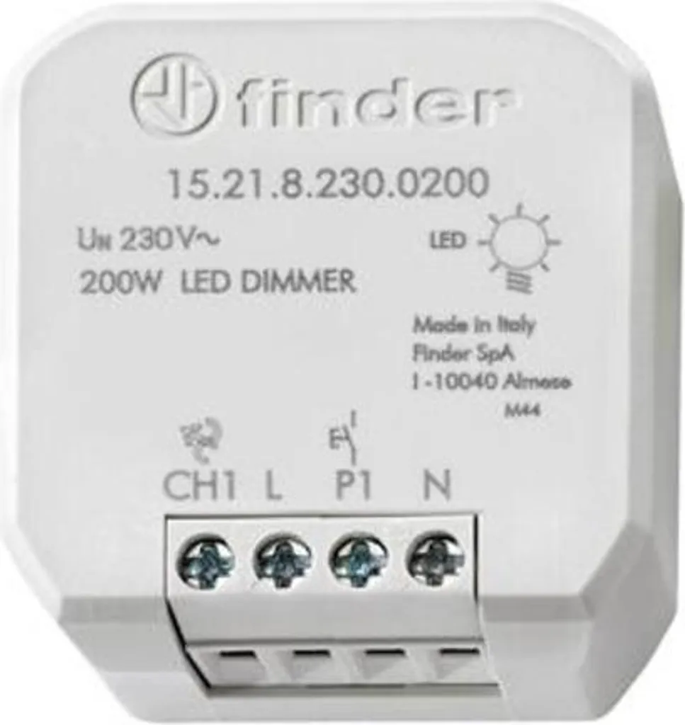 Variateur LED Finder anti-scintillement pour ampoules 230V et 200W