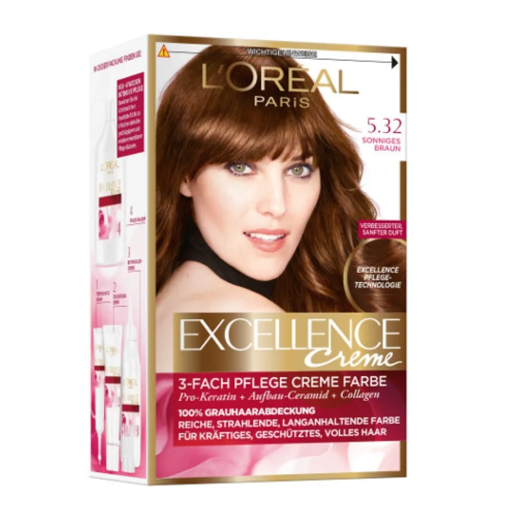 Offerta L'Oréal Excellence 5.32 Castano Solare | Tinta Capelli Lunga Durata