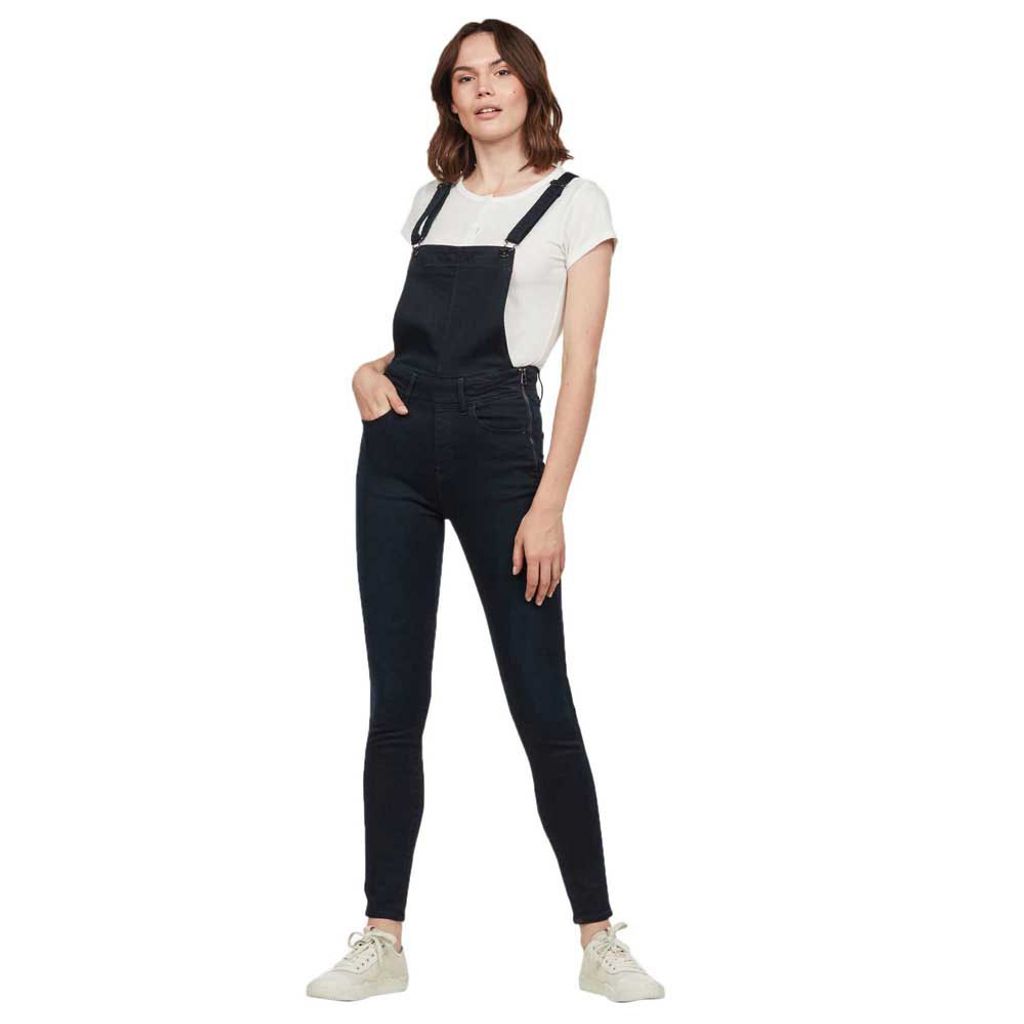G-star Lynn High Waist Skinny Overall Deep Blue Ocean 25