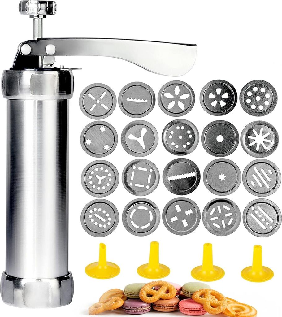 Kekspresse Set, Kekspresse Edelstahl mit 20 Keksscheiben 4 Produktbild 