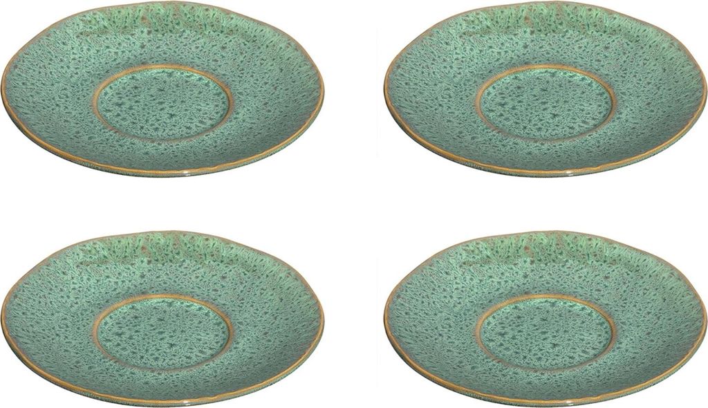 LEONARDO Matera, Dessertteller, Rund, Keramik, Grün, 15 cm, Produktbild 