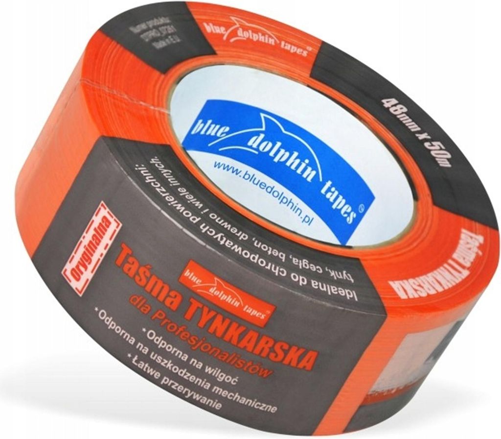 Blue Dolphin Profi-Putzband Stuckateur-Klebeband raue Untergründe 48 mm x 50 m