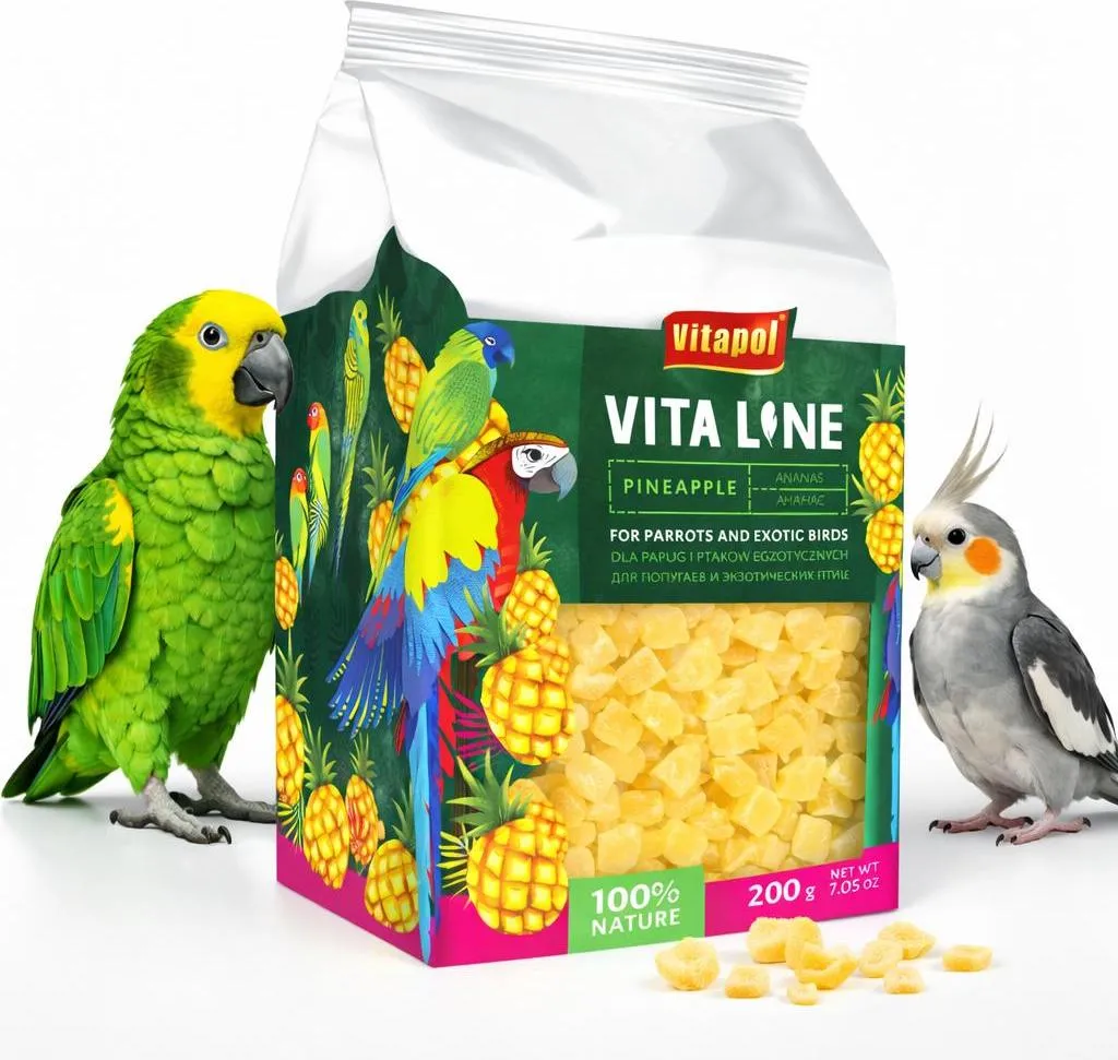 Vitapol VITALINE - Ananas per tutti i pappagalli 200g - 3