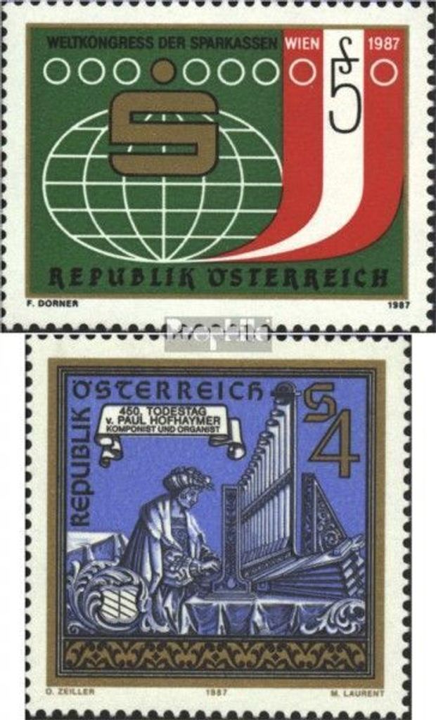 Briefmarken Österreich 1987 Mi 1898,1899 (kompl.Ausg.) gestempelt Sondermarken
