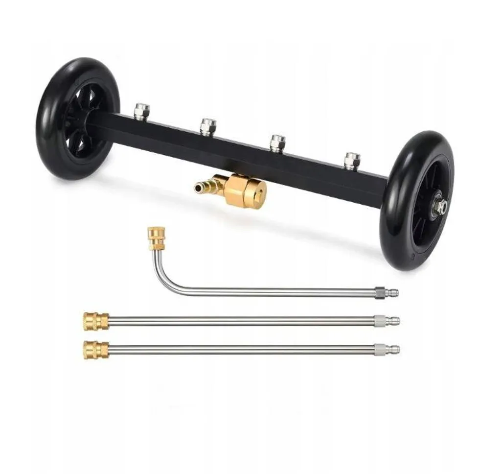 Système de lavage multifonction pour pavés avec 3 lances haute pression