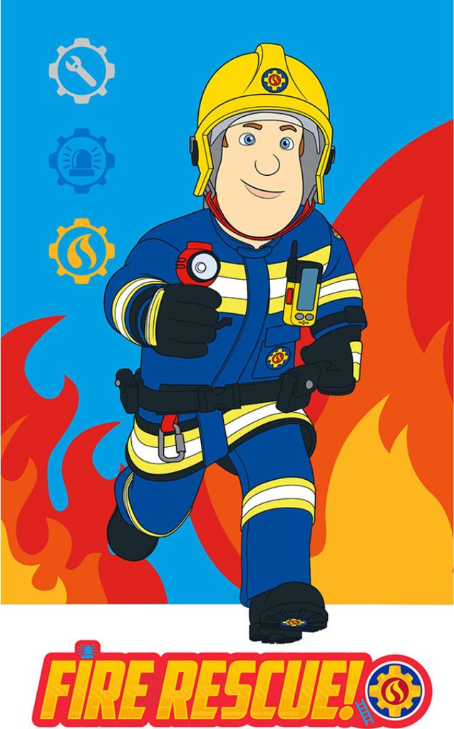 Kinderhandtuch Feuerwehrmann Sam Fireman's Rescue 30x50 cm