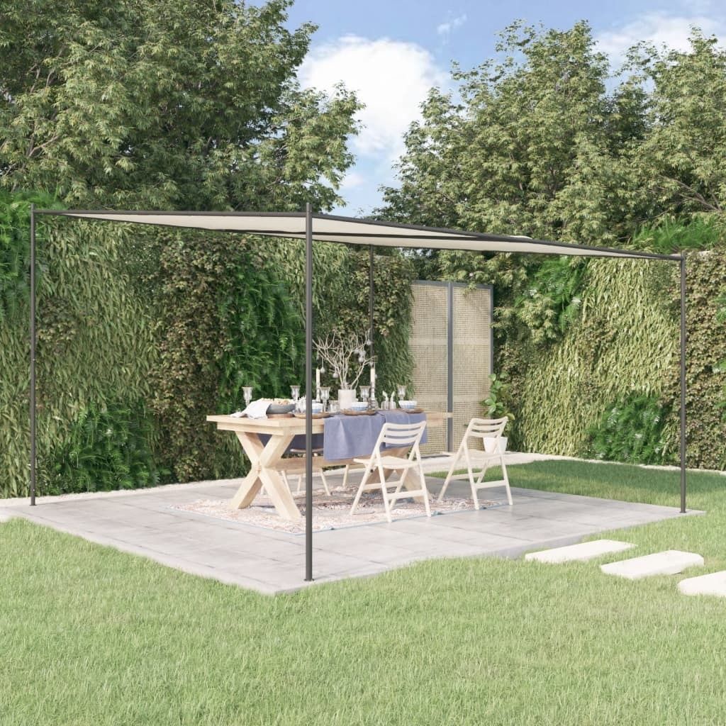 Pavillon Blanc 4x4 m 180 g/m² tissu et acier Image du produit 