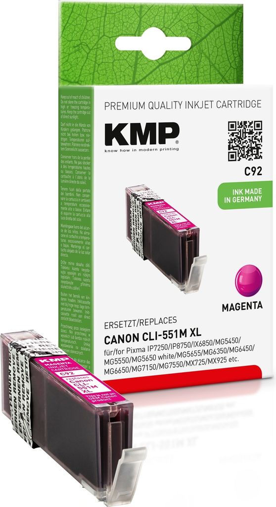 KMP 1519,0006 KMP C92 Cartouche d'encre magenta compatible Image du produit 