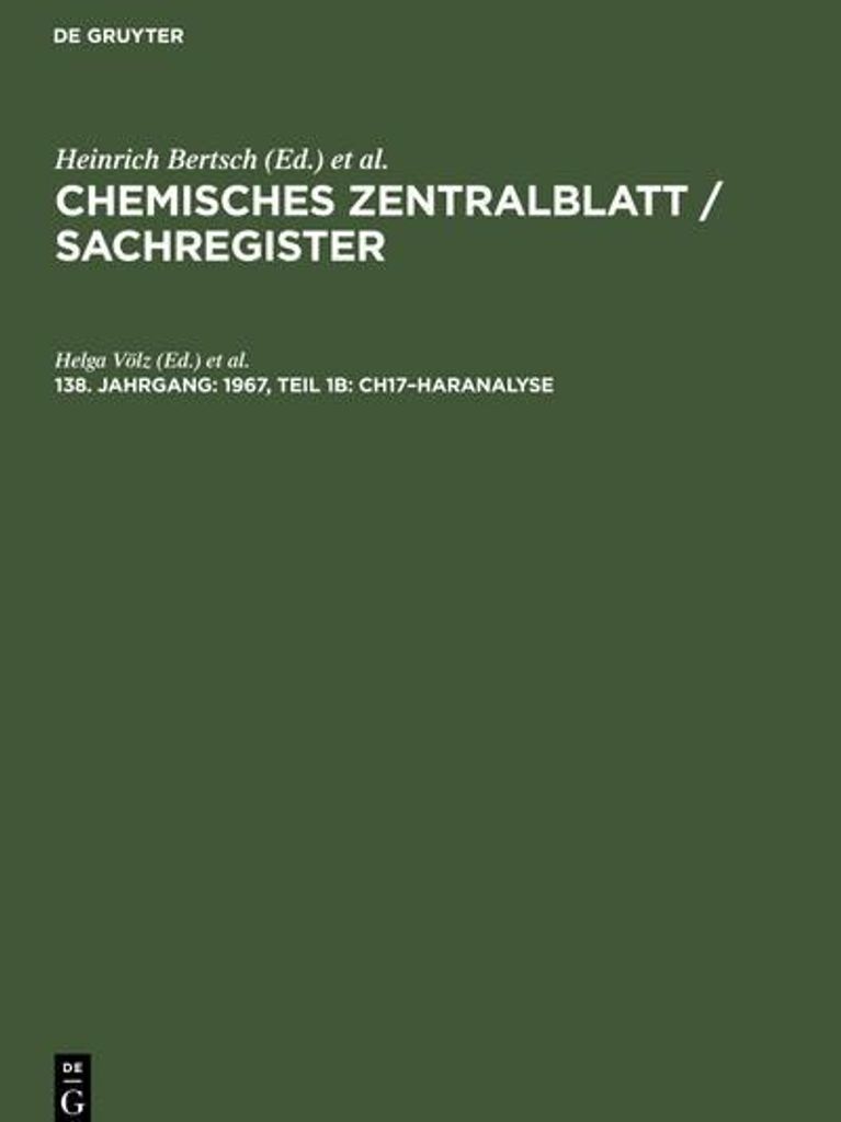 1967, Teil 1b: Ch17-Haranalyse