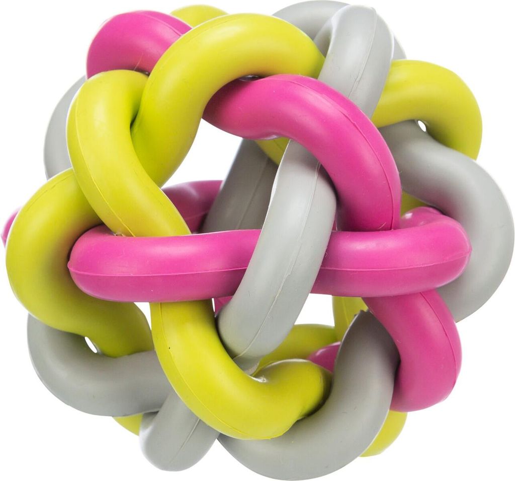 TRIXIE Knotenball für Hunde - bunt - ø 10 cm