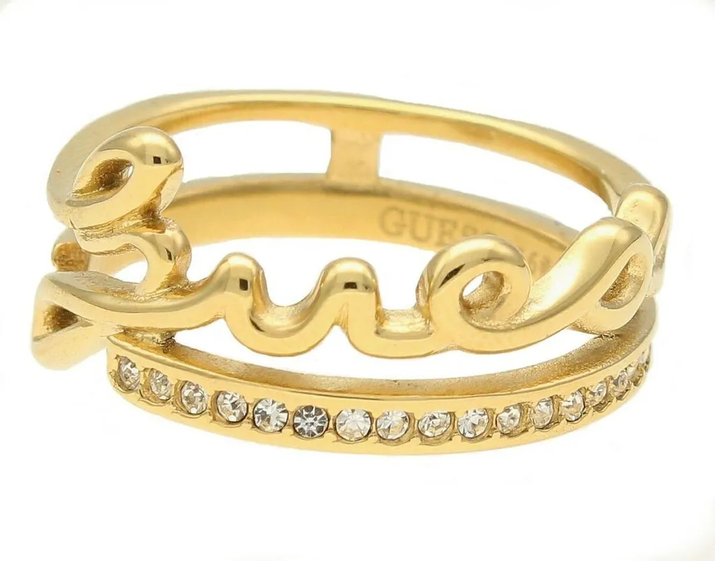 Anello Guess JUBR03315JY (16) - Gioiello Donna Acciaio Dorato