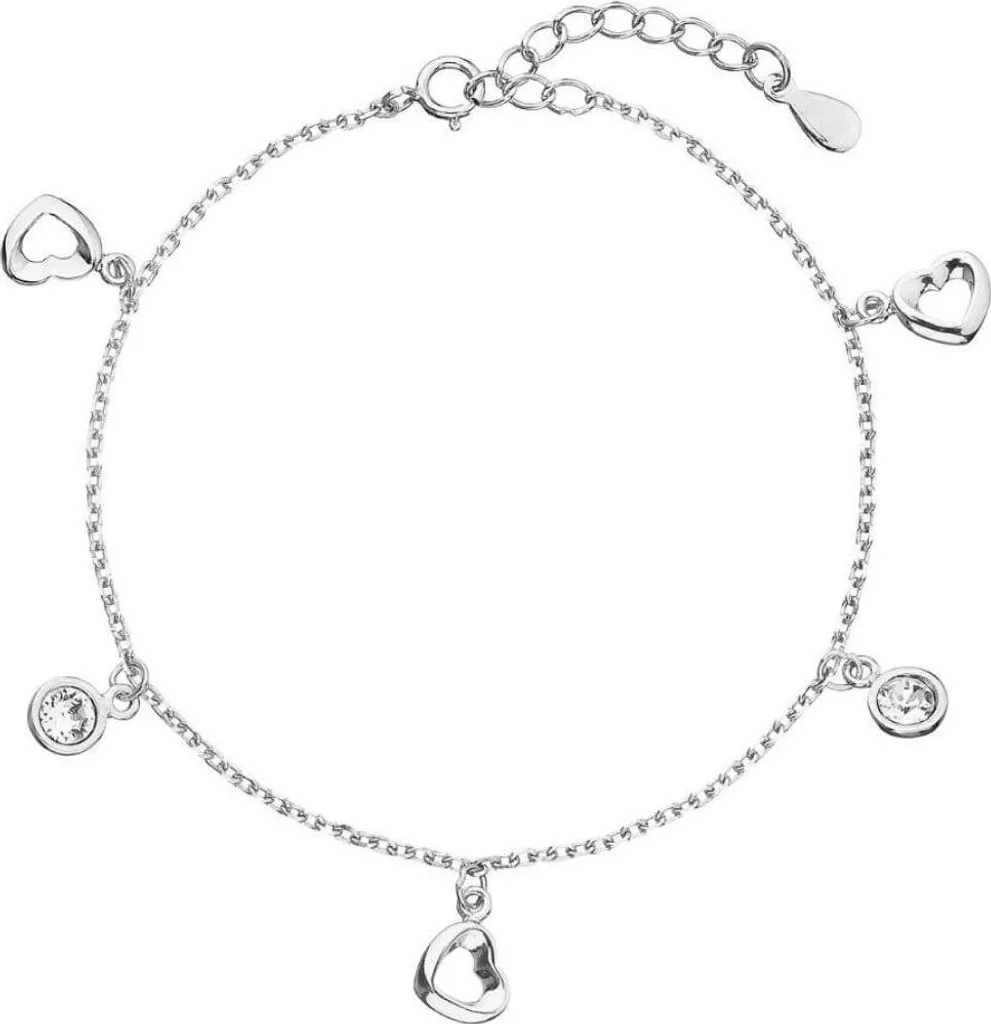 Bracelet argent cœur Swarovski blanc 33110.1 : éclat durable garanti