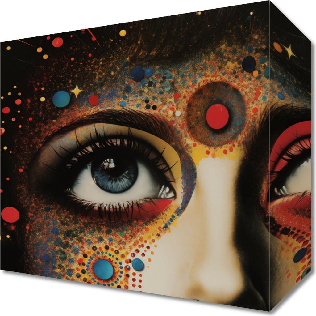 Bild 20x20cm Selbstentstehende Galaxie