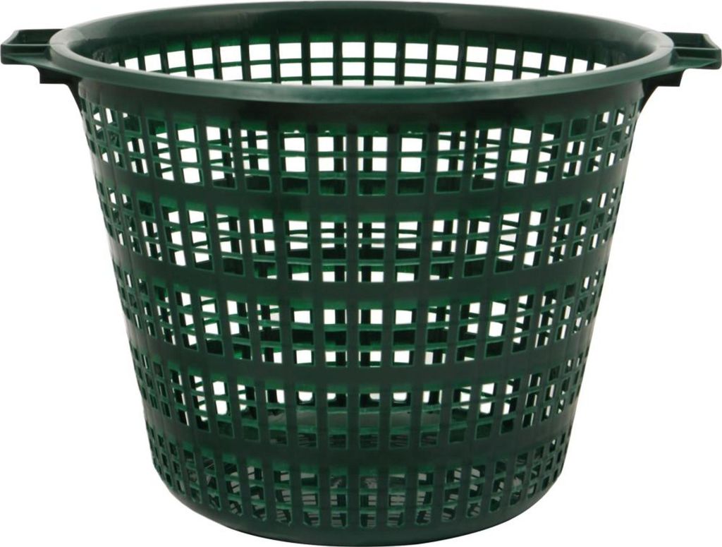 Gartenkorb Kunststoff 50 kg Inhalt, grün, engmaschig Produktbild 