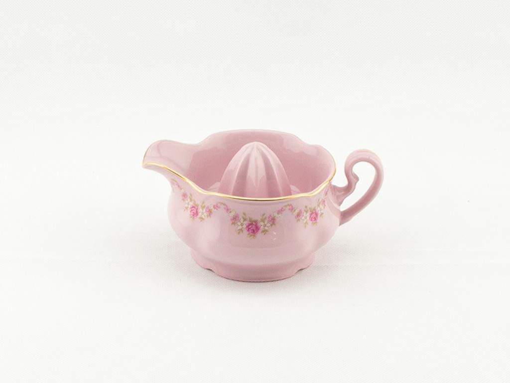 Lis na citrony Mary-Anne, růžový porcelán, kytičky, 10 cm, Produktbild 