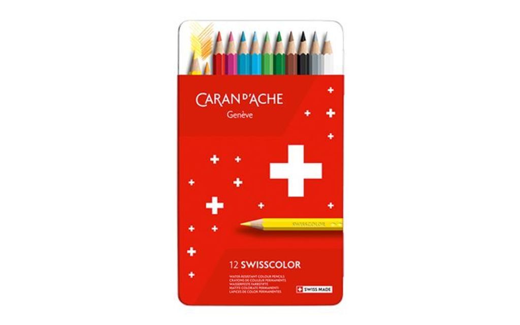 CARAN D'ACHE Buntstifte Swisscolor 12er Metalletui