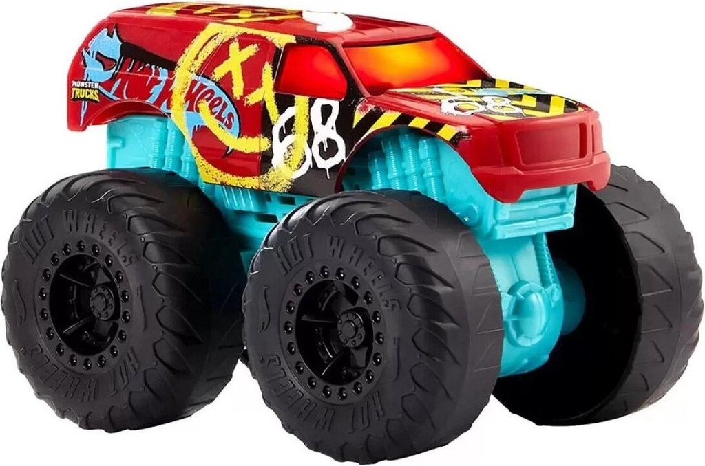 Hot Wheels Monster Trucks HW Demo Derby-Truck mit Licht- Produktbild 