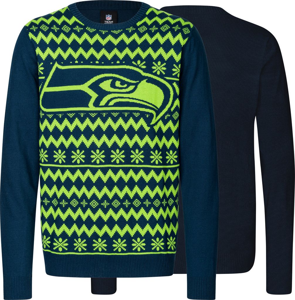 NFL Seattle Seahawks Ugly Sweater Big Logo 2-Color Produktbild 3