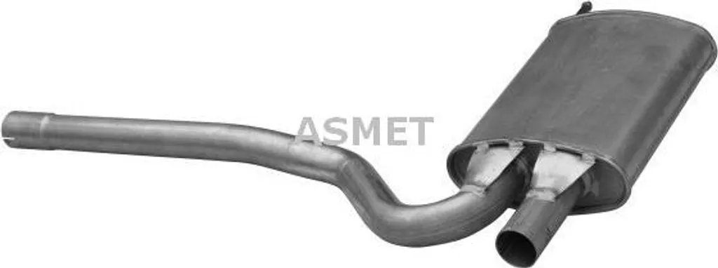 Silencieux central ASMET 6010 OE 8D0253409AA pour Audi A4 8D B5 Berline