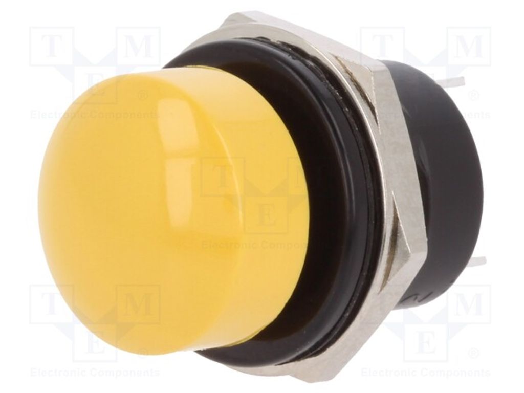 1x Schalter Druck IP68 Ø12,3mm PNP8S5T2Y03QE Stard-Schalter Pos: 2 5A/32VDC OFF-(ON)
