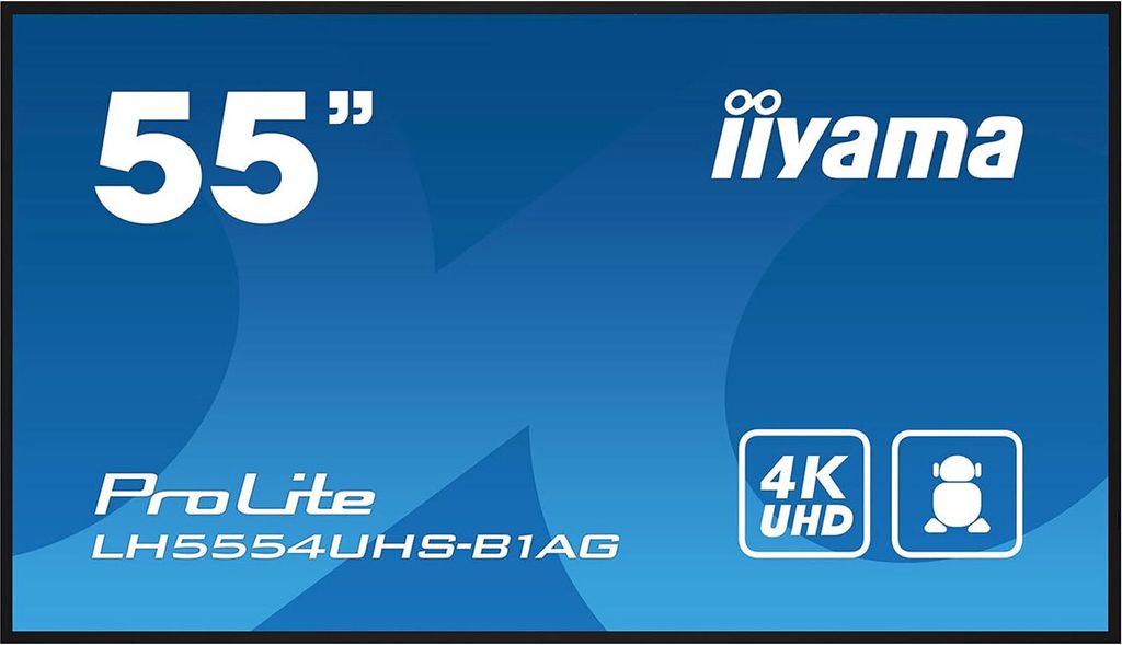 IIYAMA LH5554UHS-B1AG 54.6inch 500cd/m2 High Brightness Professional Large Format Display And Can Be Operated In Landscape