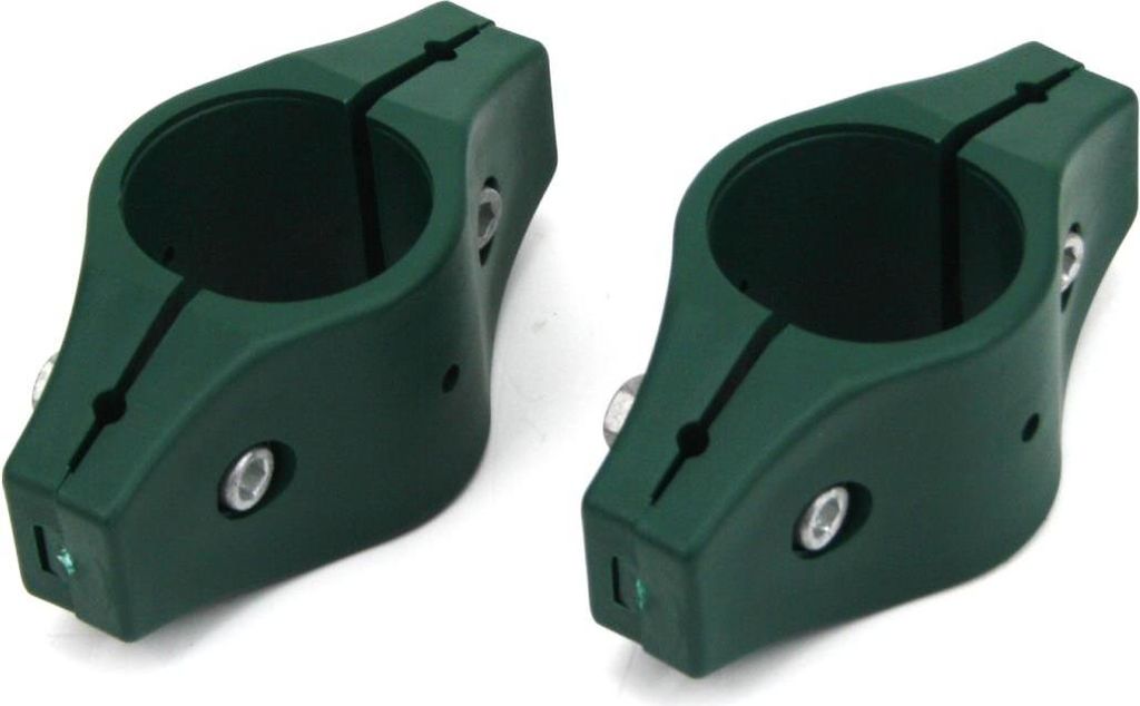 2x Schelle für 38 mm Zaunpfosten Zäune Mittelschelle Pfostenschelle Zaun Pfosten