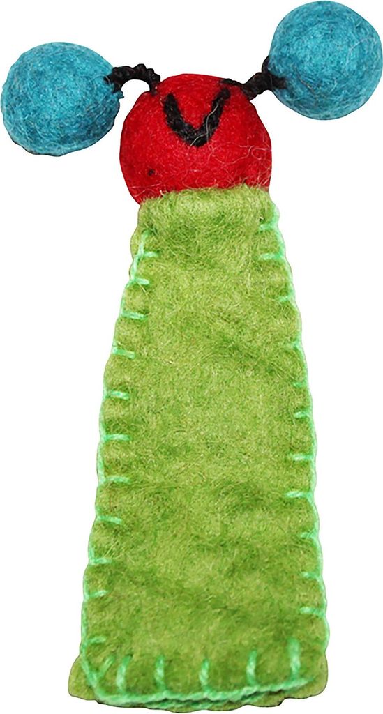 Fingerpuppe aus Filz - grün - Finger Püppchen Produktbild 