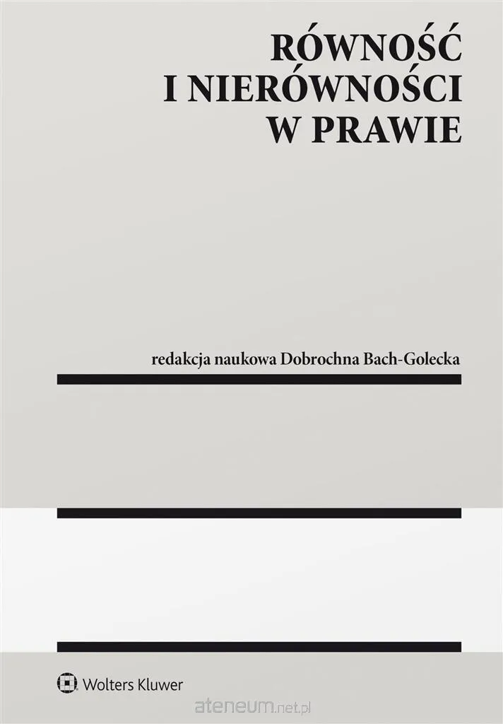 Ouvrage juridique Równość i nierówności w prawie pour experts en droit