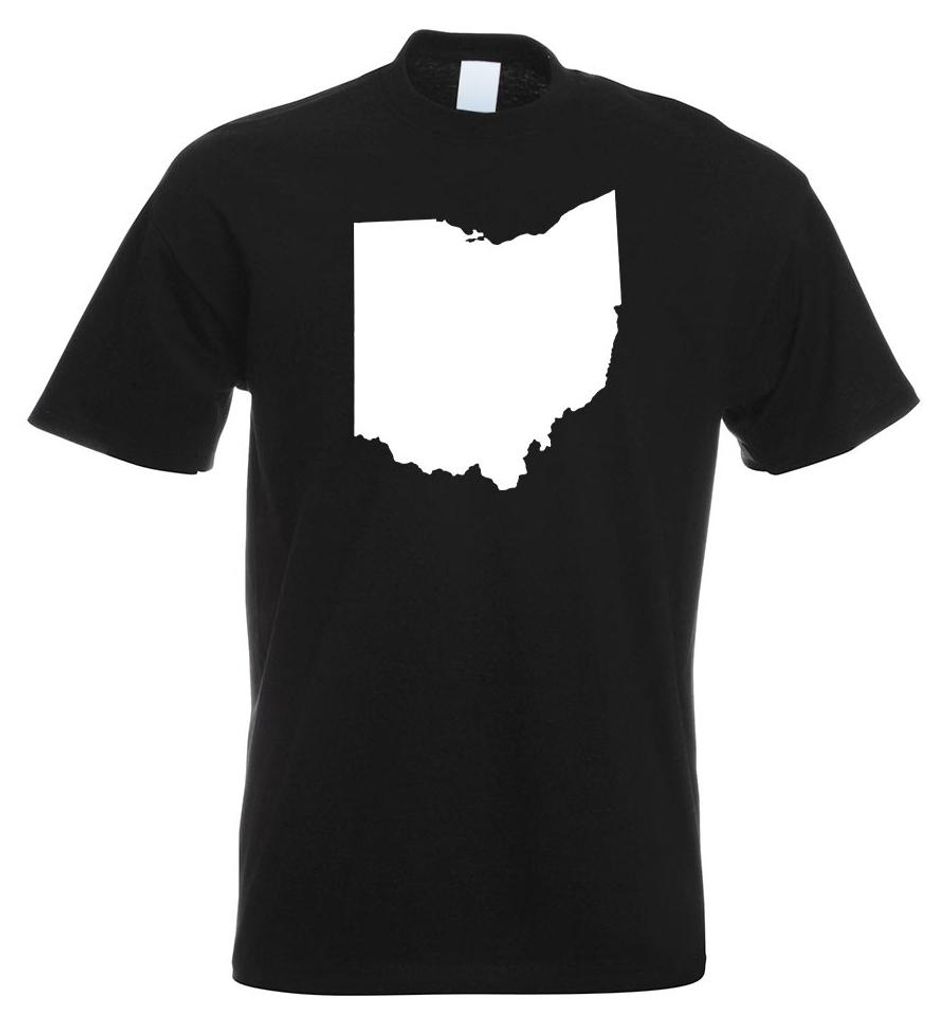 Kiwistar - T-Shirt - schwarz - USA - Bundesstaat - Ohio Herren Funshirt Bedruckt Design Sprüche Spruch Motive - mit Motiv Bedruckt - Funshirt Desi...